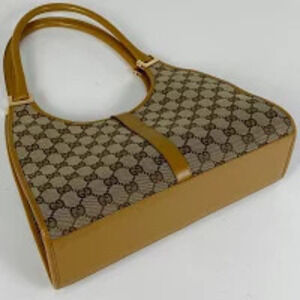 Gucci Jackie Shoulder GG brown canvas 2way Bag